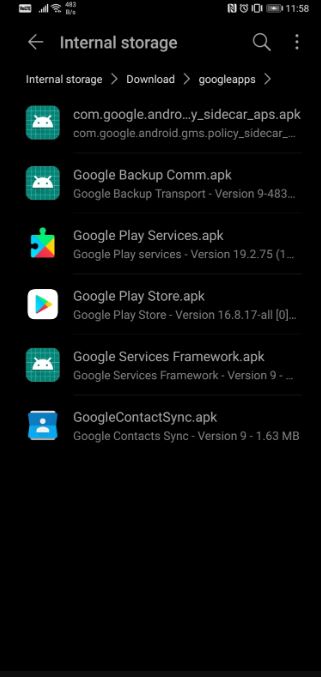 google apps huawei p40