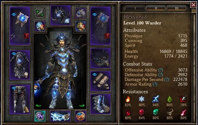 grim dawn build warder