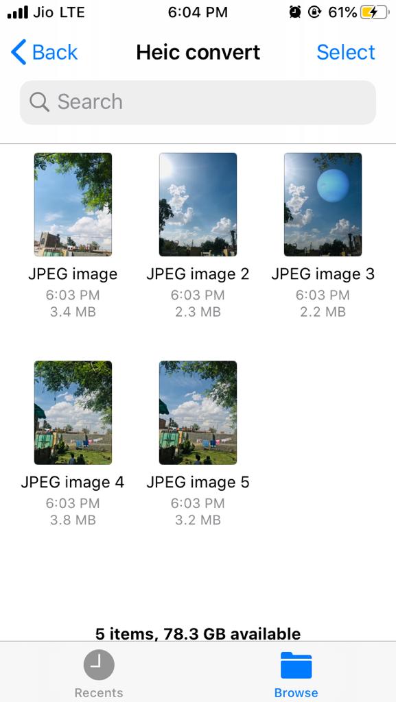 Convert HEIC Images into JPG