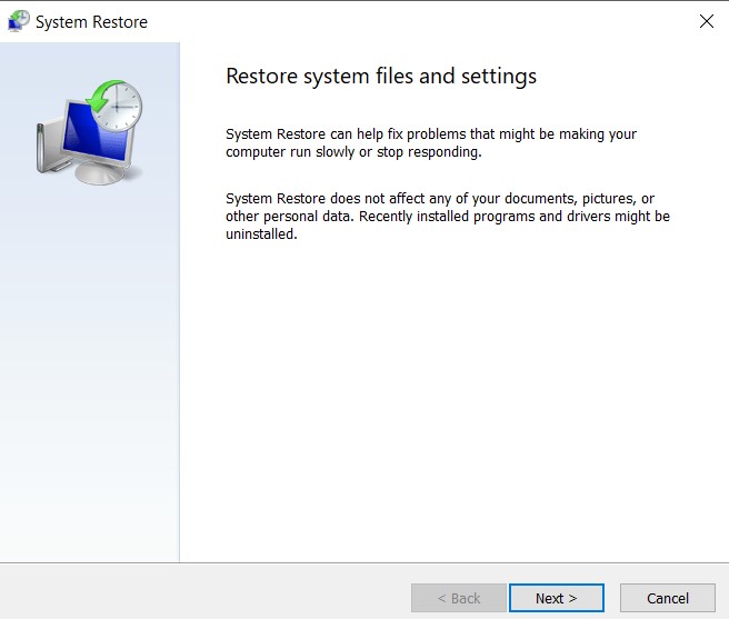 restore Fix Service Registration