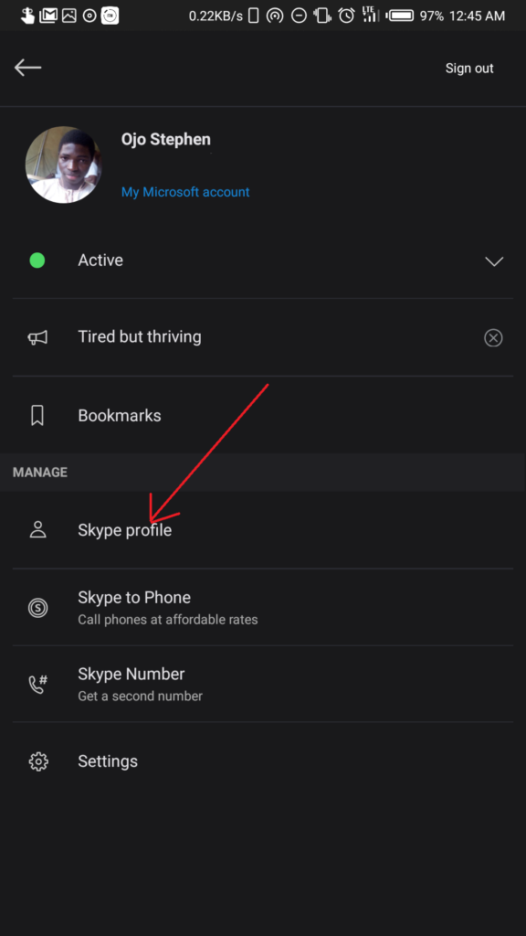 skype mobile account