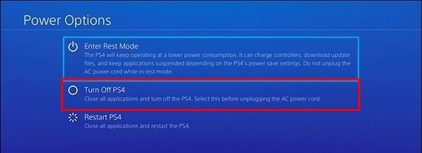 turn off ps4