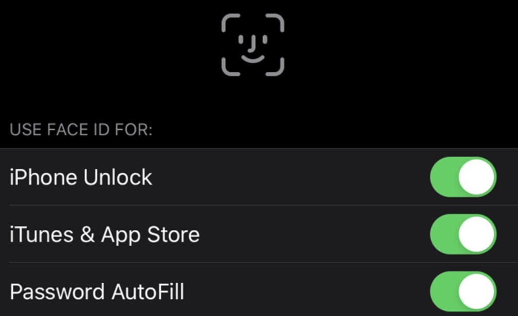 Enable iPhone Face ID