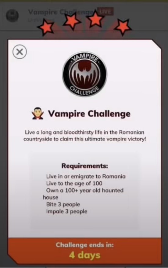 vampire challenge