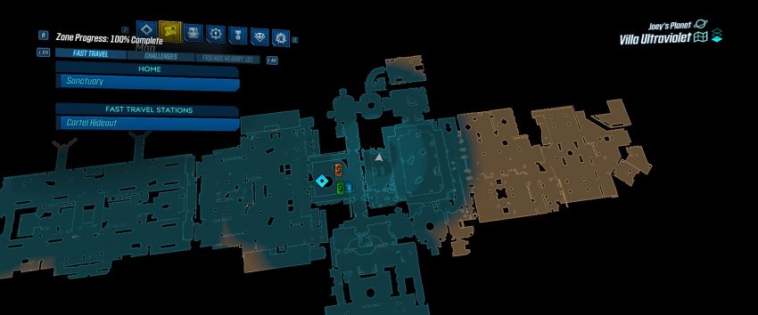 villa ultraviolet Puzzle Location