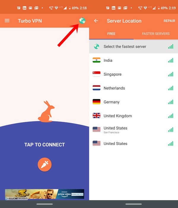 vpn nokia android 10