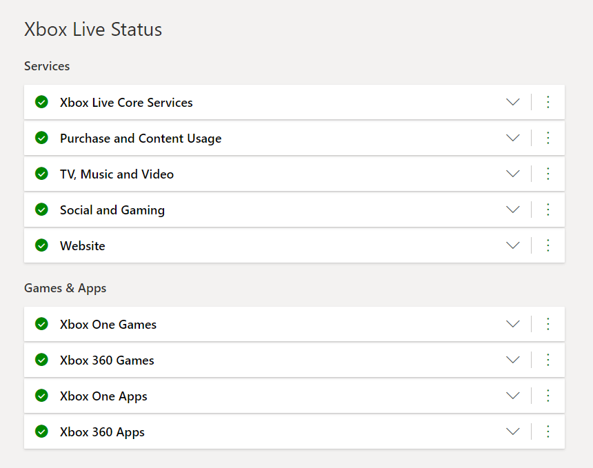 xbox live service status