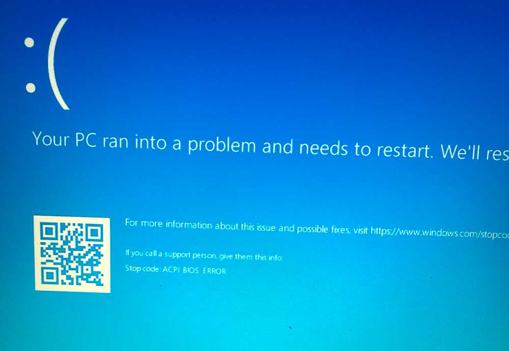 windows 10 bios error