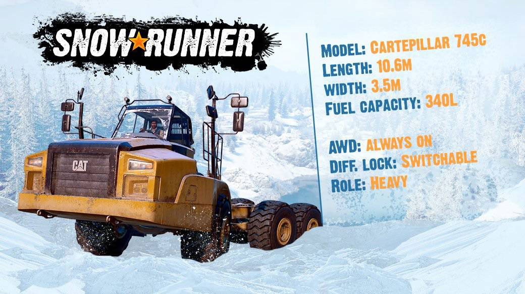 How to unlock the Caterpillar 745C in SnowRunner (Cat Dumper)