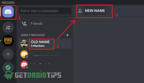 how to change name on discord