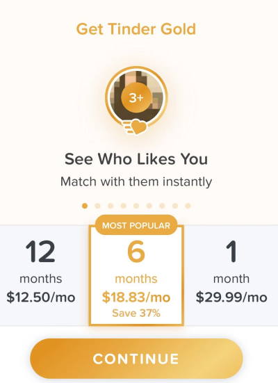 Tinder out of likes