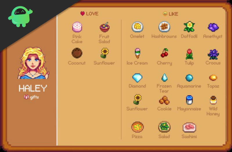 Stardew Valley List Of Gifts Each Villager Likes And Loves