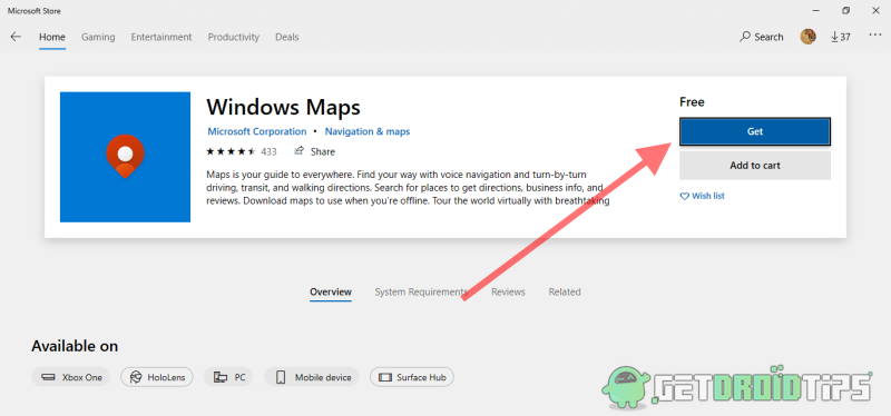 Download Google Maps for Windows 10