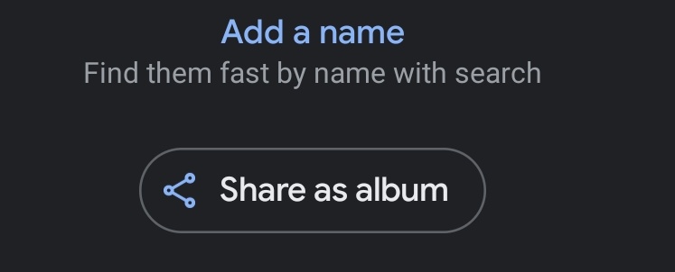 how to add a name to a picture in google photos