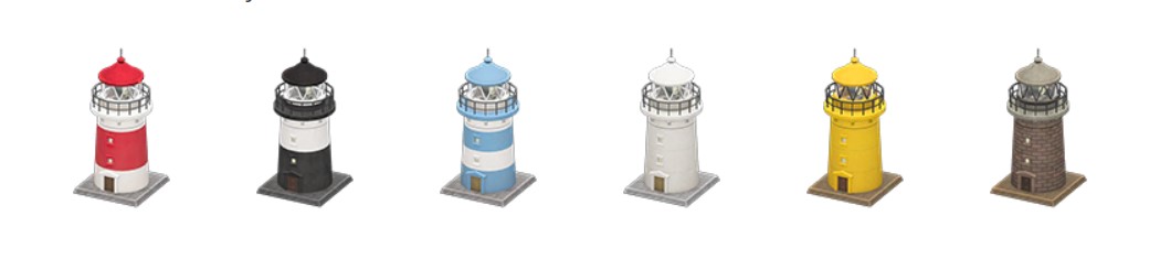 animal crossing lighthouses