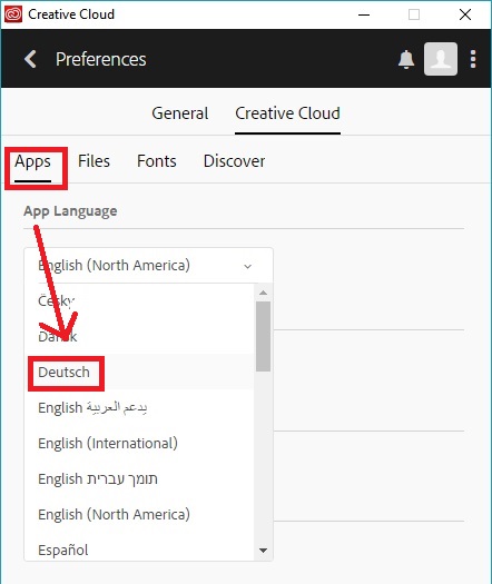 How To Change Language In Adobe Creative Cloud