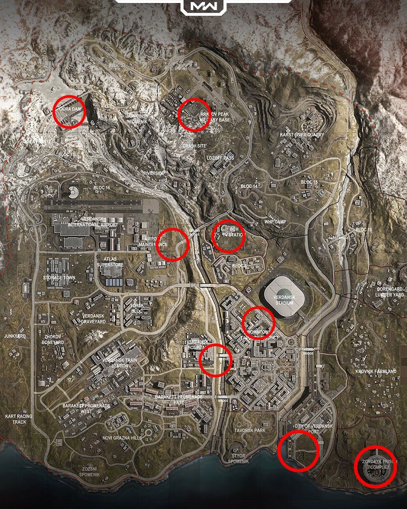 Helicopters Locations in Call of Duty: Warzone