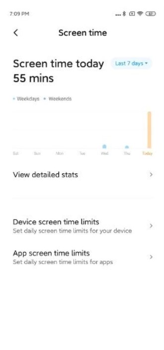 digital wellbeing xiaomi