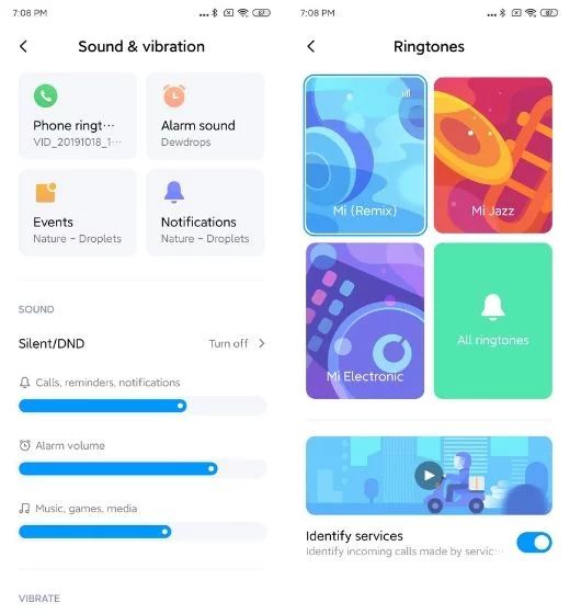 dynamic sounds miui 11