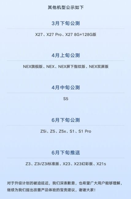 funtouch os 10 android 10 vivo roadmap