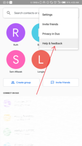 google duo help & feedback