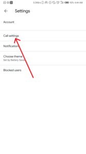 google duo mobile call settings