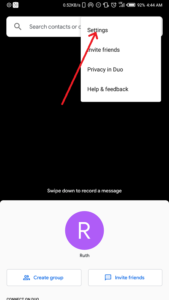 google duo settings mobile