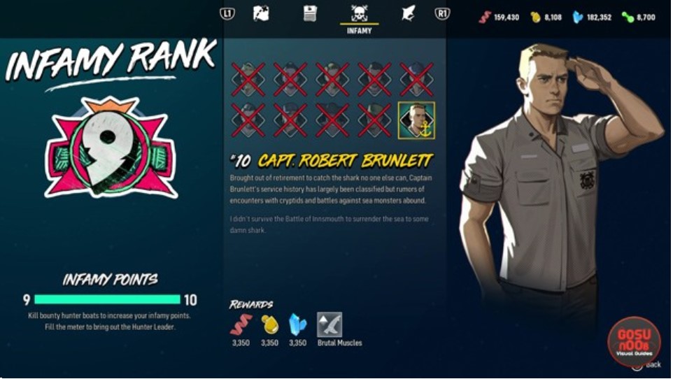 Reach Infamy Rank 10 and Unlock the Bio-Electric Set in Maneater