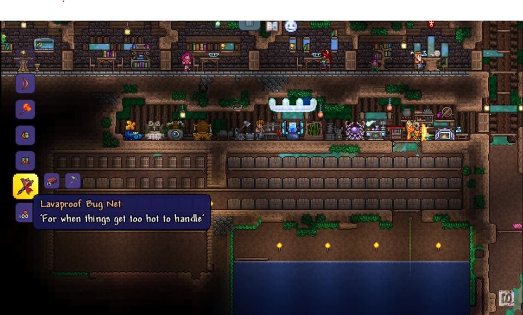 lavaproof bug net - terraria