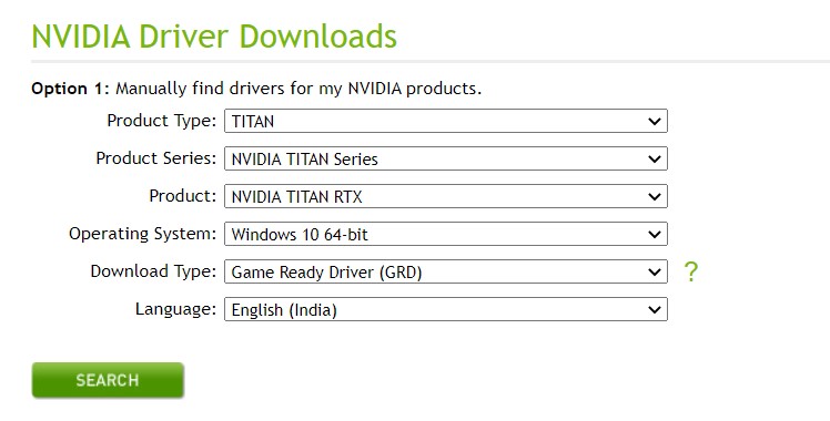 nvidia drivers