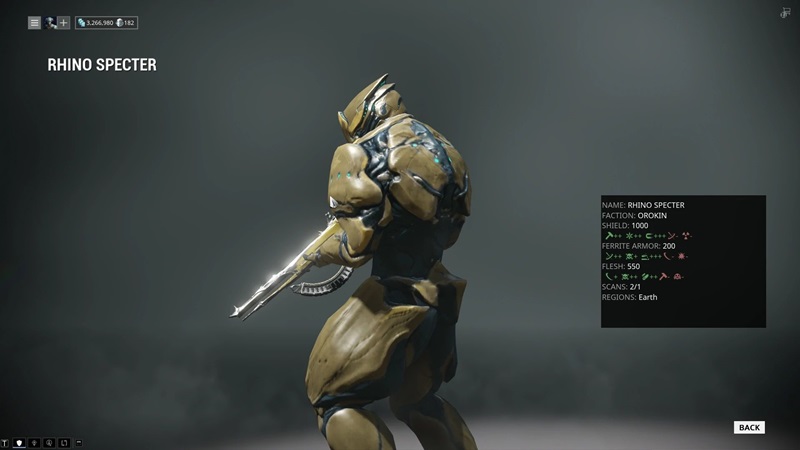 rhino specter warframe