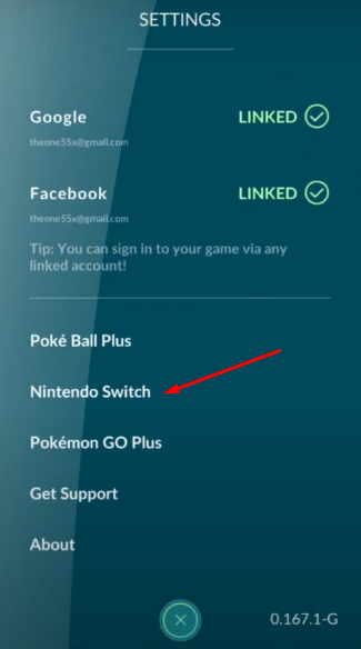 Pokemon Go settings