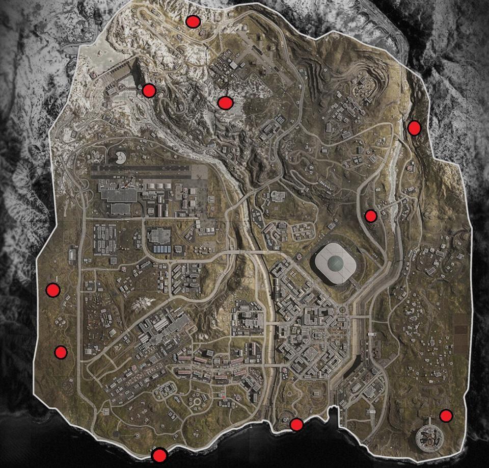 Bunker locations in Call of Duty: Warzone