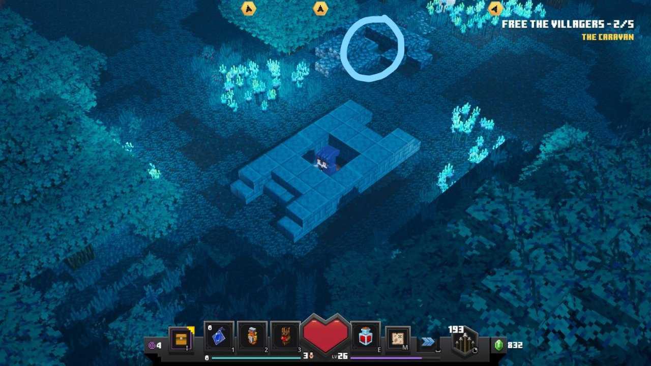 All secret Rune locations in Minecraft Dungeons