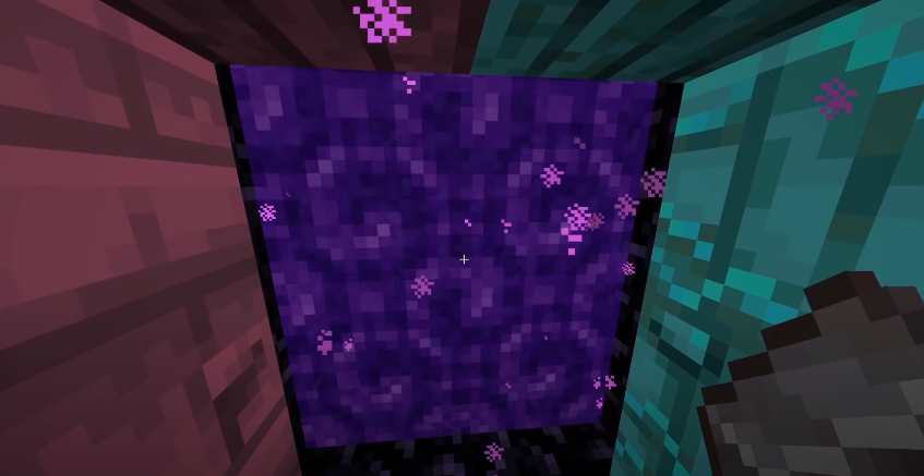 A Nether Portal in Minecraft