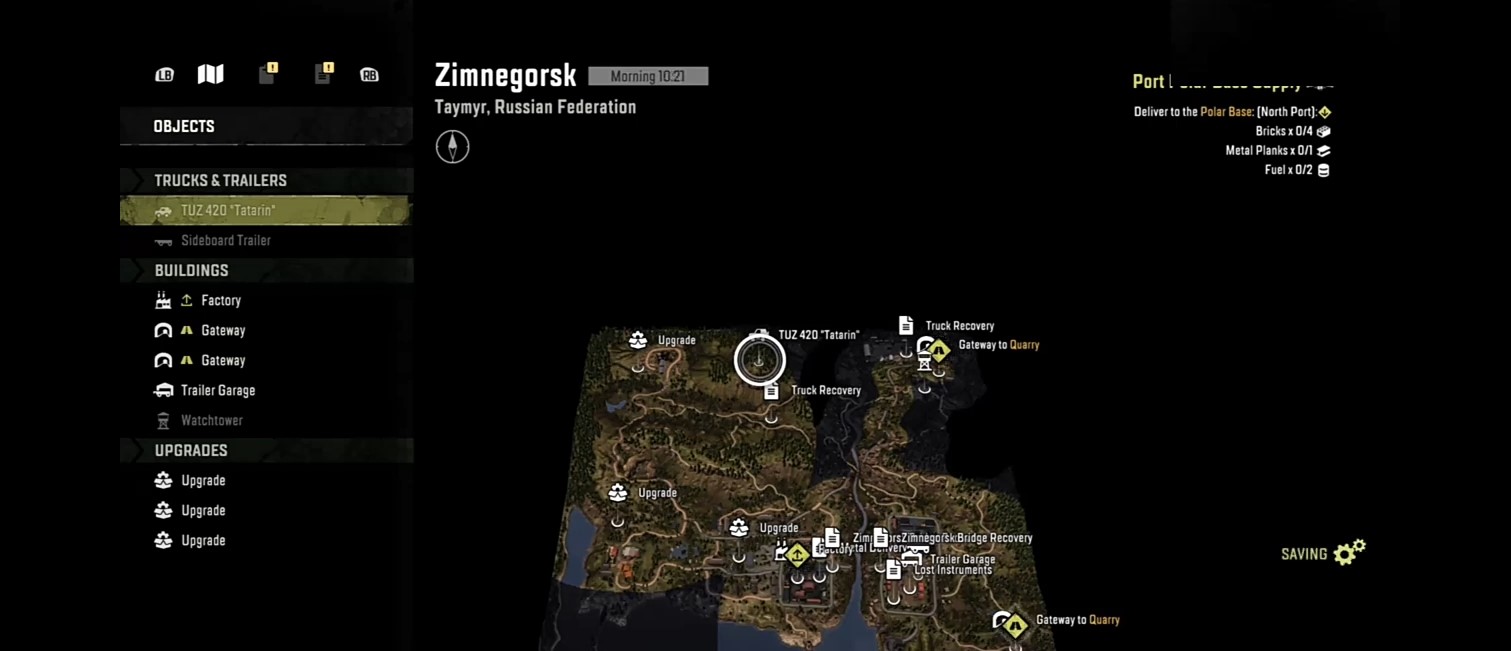 SnowRunner TUZ 420 Tatarin Tanker Exact Location