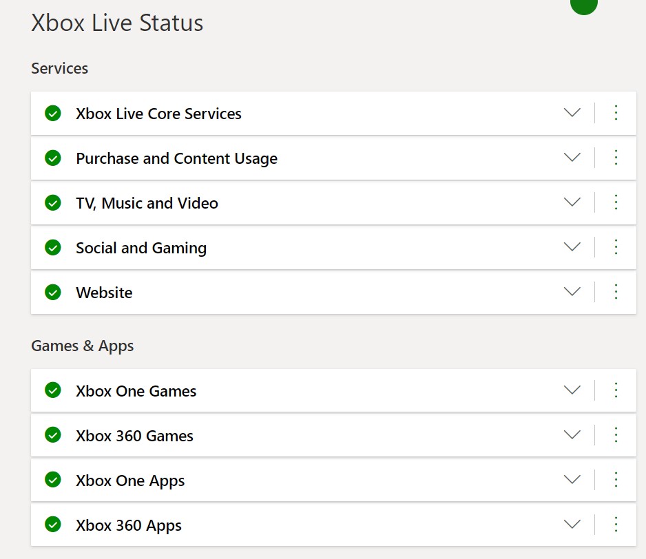 xbox live status