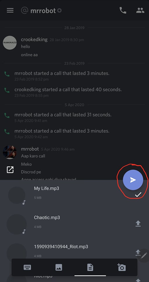 Sending Files on Discord