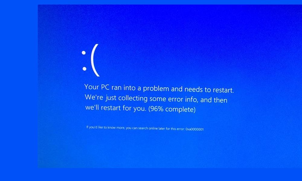 Blue Screen Error 0xA0000001 fix