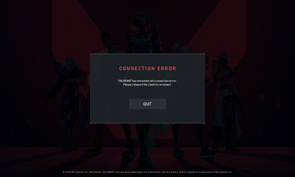 this site can t be reachedplayvalorant com unexpectedly closed the connection