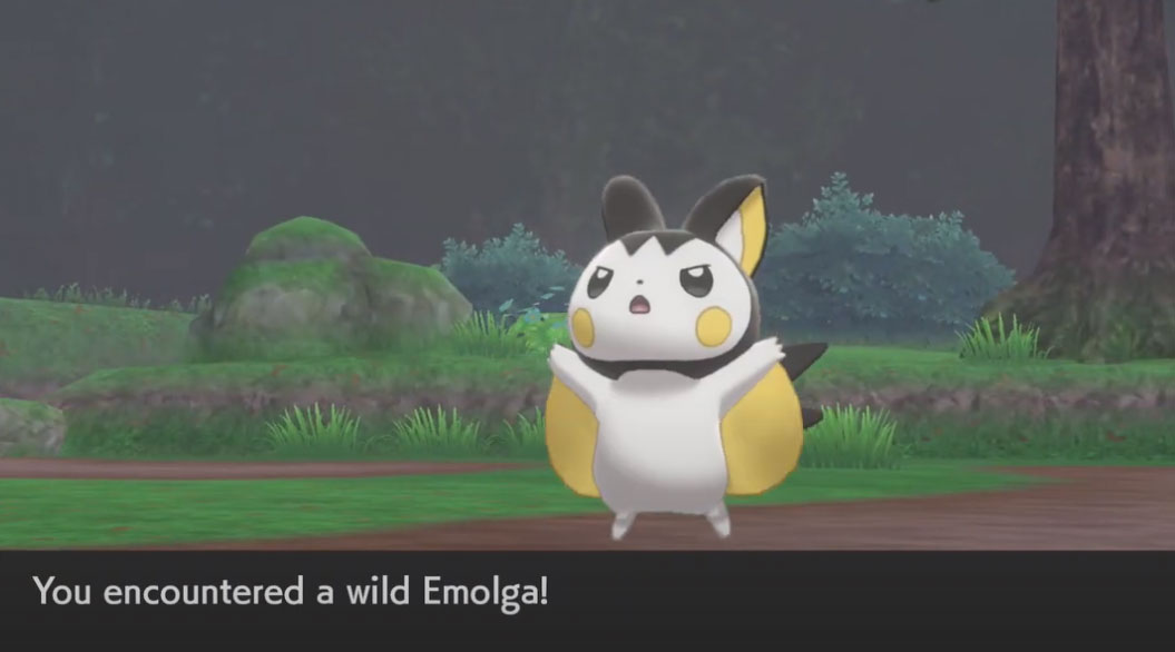 Emolga in Pokemon Sword