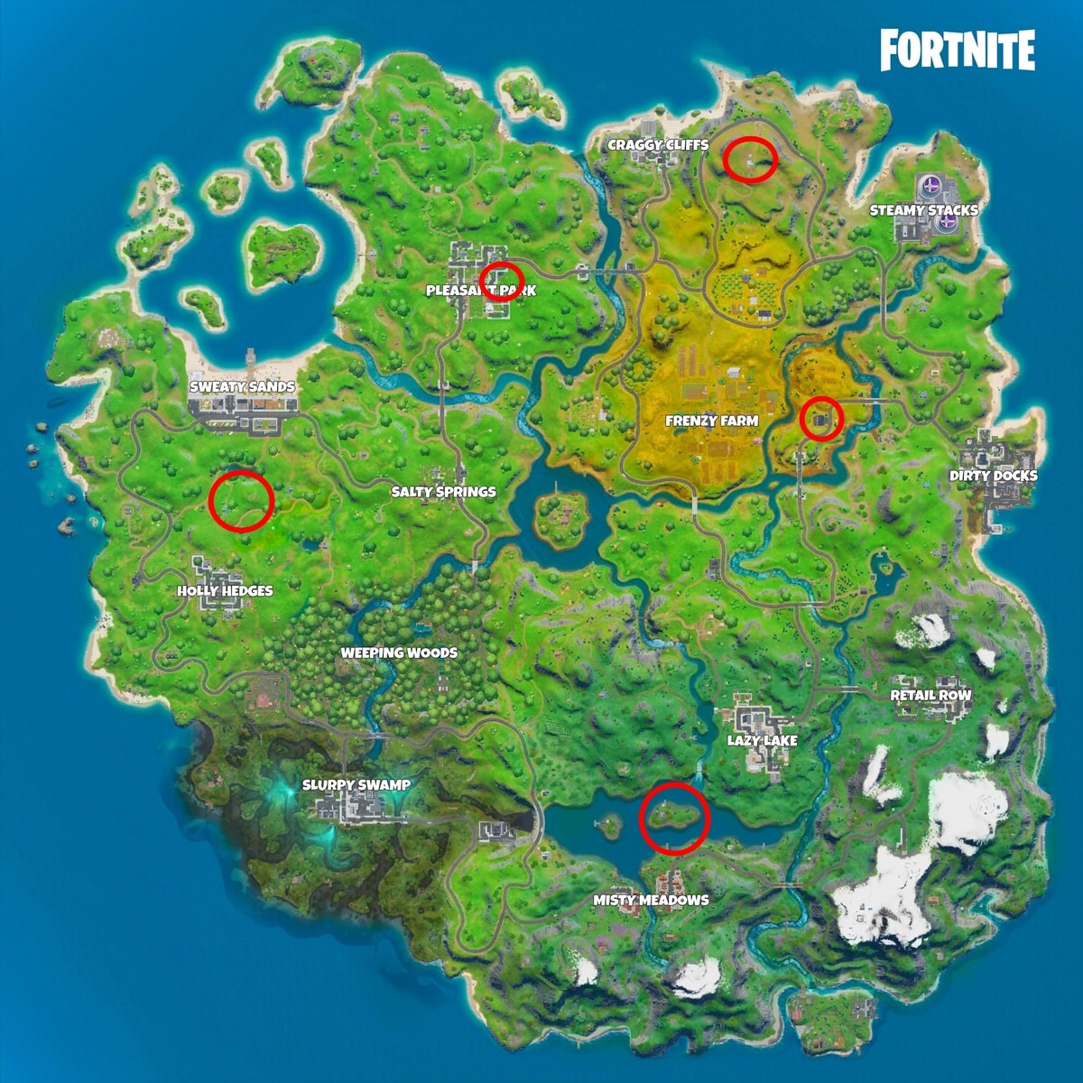 Fortnite safe house locations