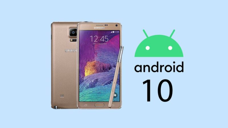 Download and Install AOSP Android 10 Update for Galaxy Note 4