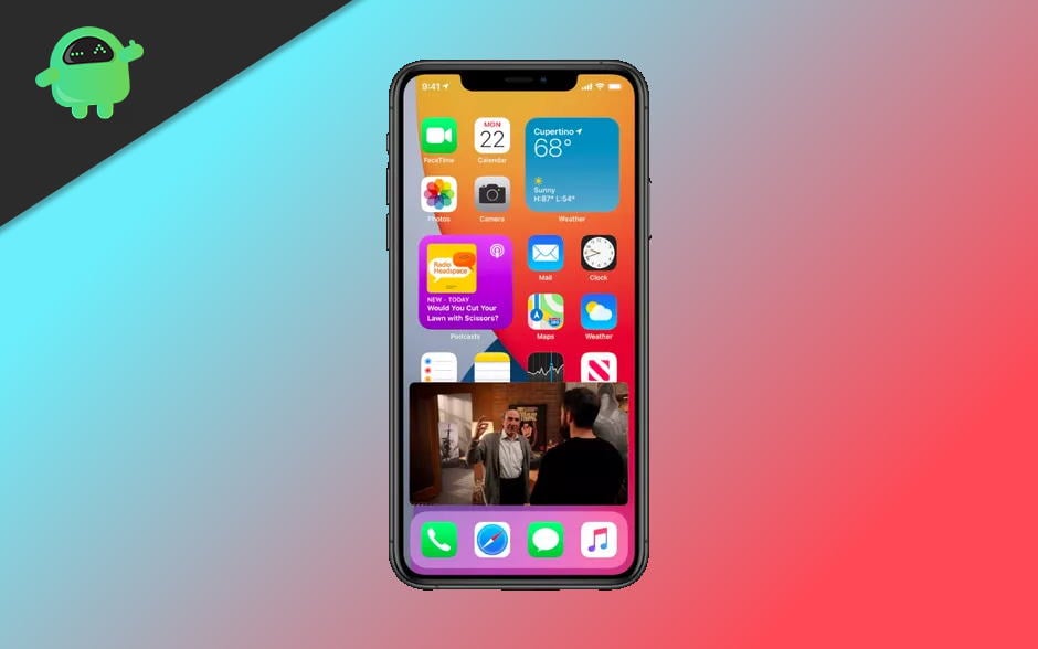How to Use Picture in Picture Mode in iPhone running iOS 14