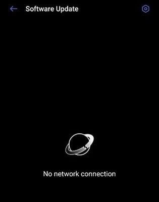 realme no network connection error