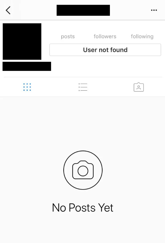 Заблокировано в Instagram