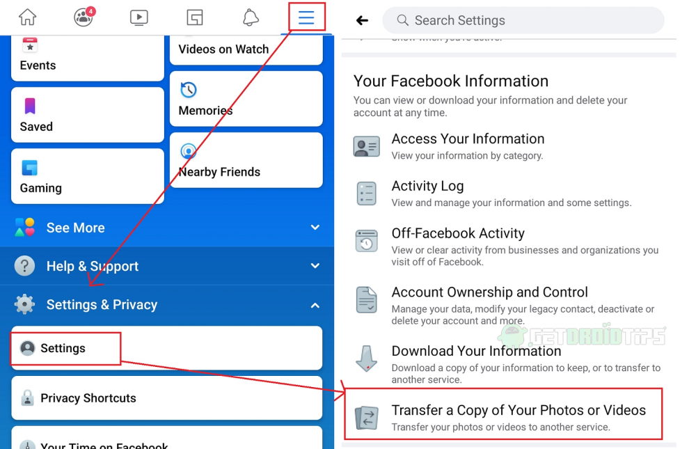 How to Transfer Photos and Videos from Facebook to Google Photos