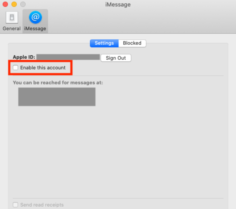 Disable Messages on macOS