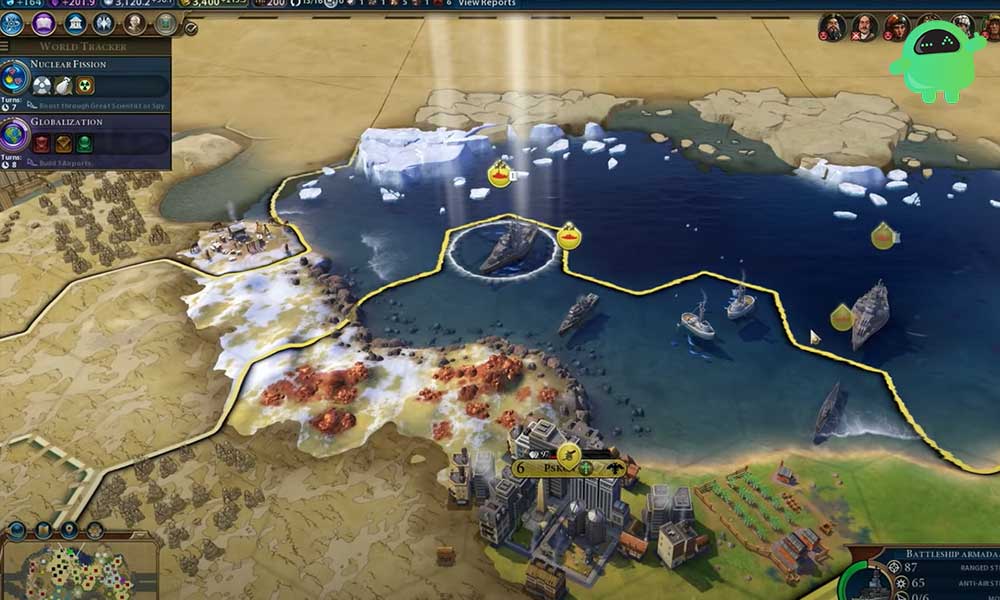 Units Across Water in Civilization 6