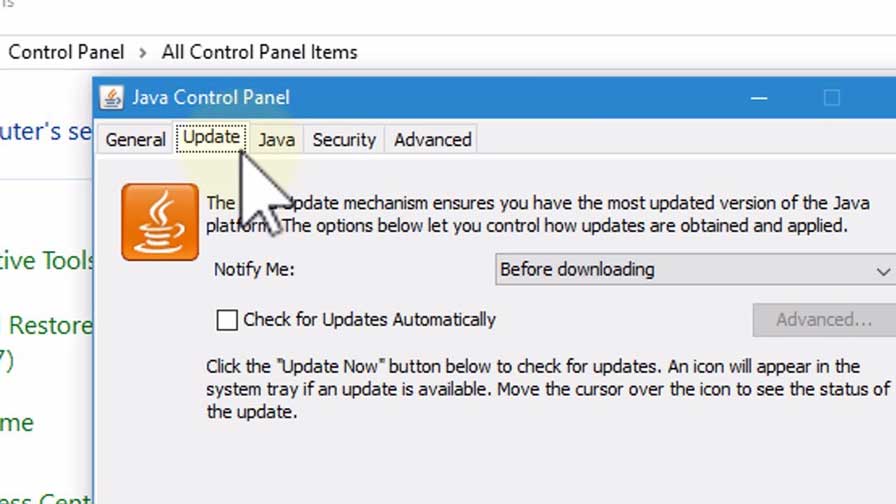 java download failed windows 10